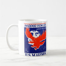 Poster del Cuerpo del Marines de WWII Tazas