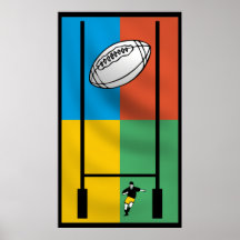Poster del deporte del rugbi