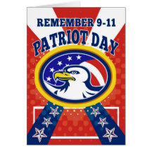 Poster del día 911 del patriota de American Eagle Tarjetón