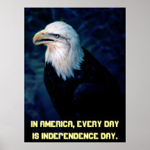 Poster del Día de la Independencia de American Eag
