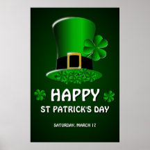 Poster del día de St Patrick feliz