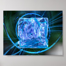 Poster del diamante del hielo del invierno