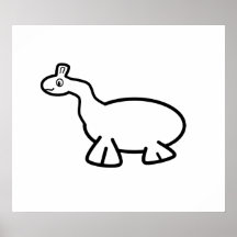 Poster del dinosaurio del bebé