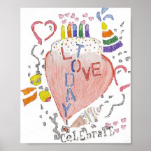 Poster del diseño del cumpleaños