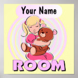 Poster del dormitorio de la niña