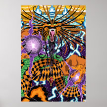 Poster del dragón de Halloween