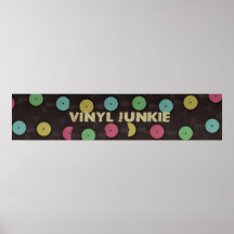 Poster del drogadicto del vinilo