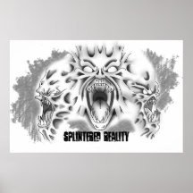 poster del estiramiento y del grito