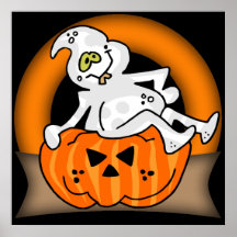 Poster del fantasma de Halloween