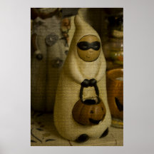 Poster del fantasma de Halloween del truco o de la