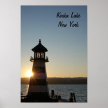 Poster del faro del lago Keuka