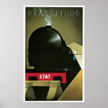 Poster del ferrocarril de la exactitud