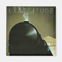 Poster del ferrocarril de la exactitud imán de frigorifico