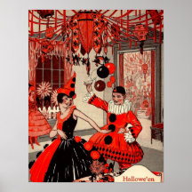 Poster del fiesta del traje de Halloween