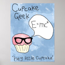 Poster del friki de la magdalena - vidrios geeky