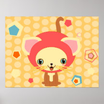 poster del gatito de la luz de las estrellas