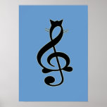 Poster del gato del jazz