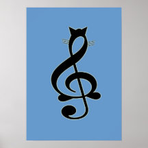 Poster del gato del jazz