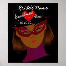 "Poster del golpe de Bachelorette" - personalizabl