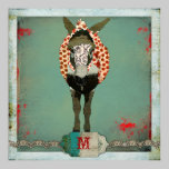 Poster del Grunge del monograma de Moses posters