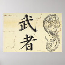 Poster del guerrero del dragón