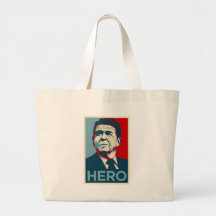 Poster del héroe de la esperanza de Ronald Reagan  Bolsas