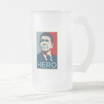 Poster del héroe de la esperanza de Ronald Reagan  Taza