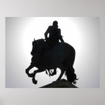 Poster del hombre y del caballo