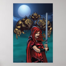 Poster del Huntress y de los hombres lobos del esc