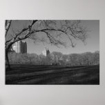 Poster del invierno del Central Park de Nueva York
