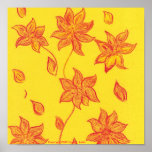 poster del jardín de flores de la pasión