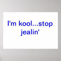 Poster del jealin de la parada del kool Im…