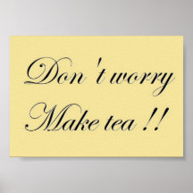 Poster del lema del tiempo del té