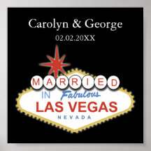 poster del letrero de Las Vegas