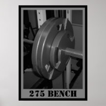 Poster del levantamiento de pesas de 275 BANCOS