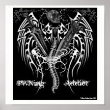 Poster del logotipo del adicto a PWNing