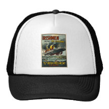 Poster del Lusitania del vintage (reclutamiento de Gorro