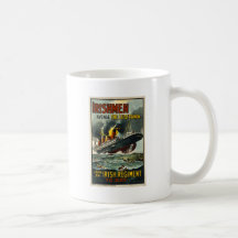 Poster del Lusitania del vintage (reclutamiento de Taza De Café