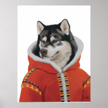 Poster del Malamute de Alaska