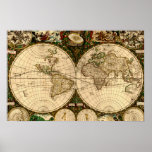 Poster del mapa de Viejo Mundo