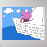 Poster del marinero del gatito