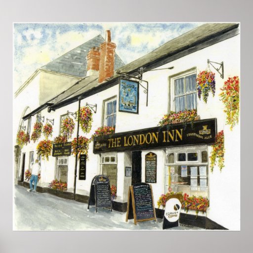 Poster "del mesón de Londres (Padstow)"