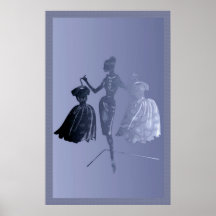 Poster del modelo de moda