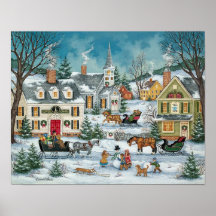 Poster del navidad del Victorian