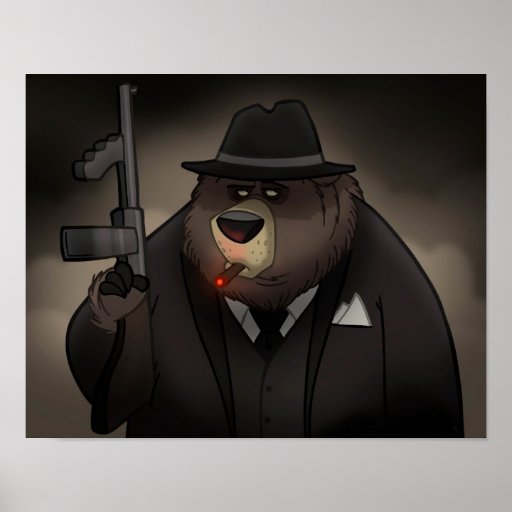 Poster del oso del gángster