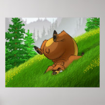 Poster del oso el tropezar