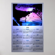 Poster del paisaje de la Calendario-Fantasía