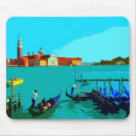 Poster del paisaje de Venecia Tapete De Ratón