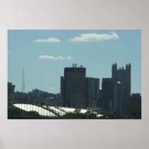 poster del paisaje urbano de Pittsburgh
