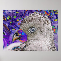 Poster del pájaro del mosaico